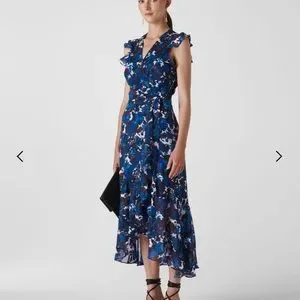 plus size formal dresses knee length Casual Work Dress | V Neck Cocktail Dresses with See-through Sleeves main image 1